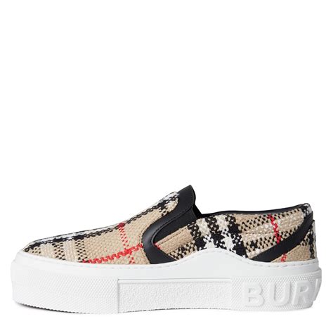 slip burberry|burberry slip on sneakers women's.